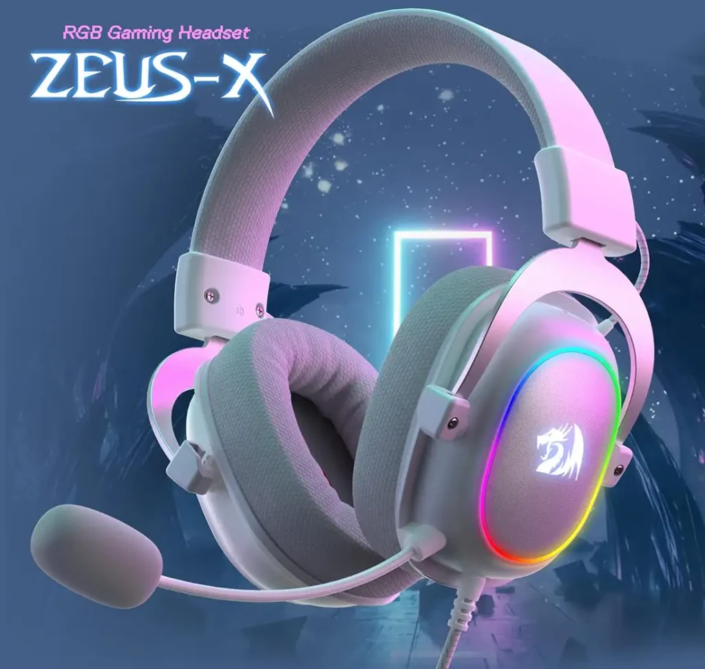 هدست گیمینگ ردراگون ZEUS-X H510 White RGB