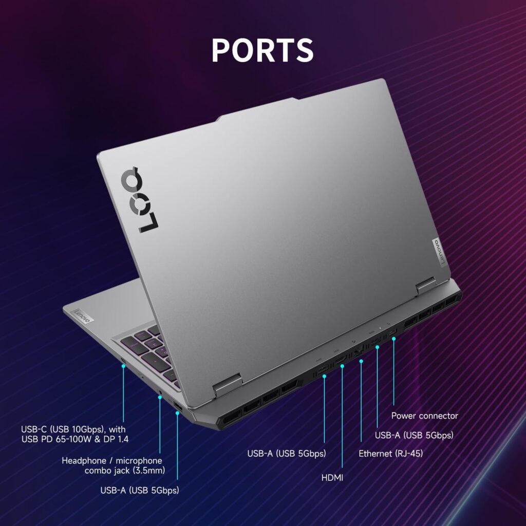 لپتاپ لنوو Lenovo LOQ 15IRX10 i5 13450HX 16GB RAM 512GB SSD RTX5050