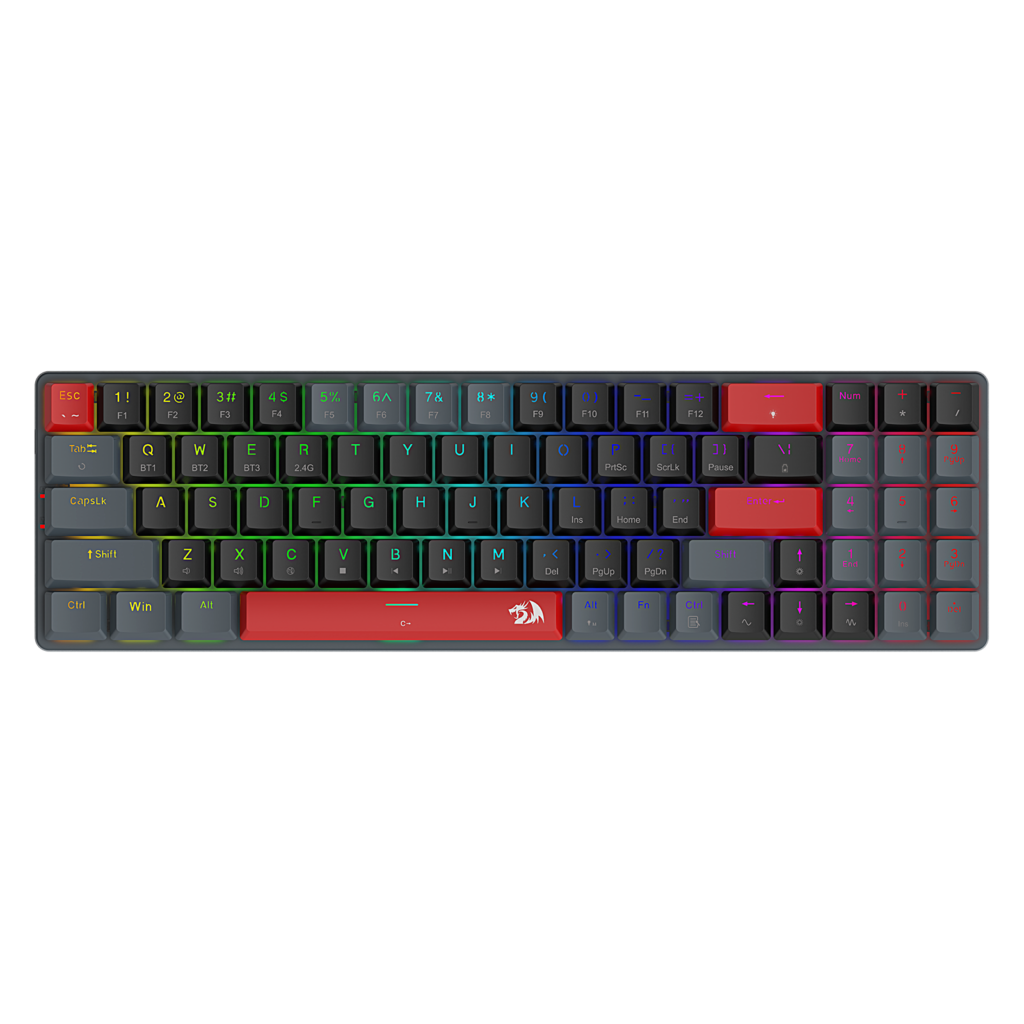 کیبورد بی سیم/باسیم مکانیکال گیمینگ ردراگون ASHE K626 RGB-PRO