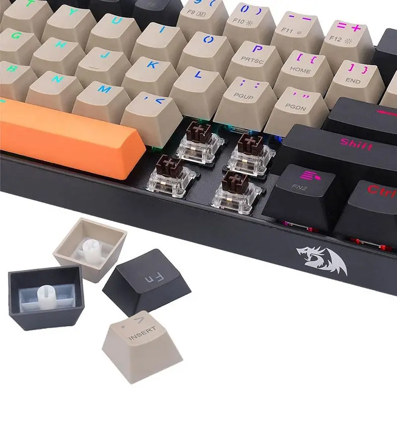 کیبورد بی سیم/باسیم مکانیکال گیمینگ ردراگون Draconic Elite K530OG-BK-GY-RGB-PRO