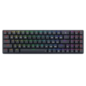 جدول مشخصات کیبورد Redragon ASHE Pro K626P-KBS ویژگی توضیحات نوع کیبورد مکانیکال گیمینگ نوع اتصال باسیم USB و بی‌سیم نوع سوییچ مکانیکال (طول عمر بالا) نورپردازی RGB قابل تنظیم Anti-Ghosting دارد N-Key Rollover پشتیبانی کامل طراحی کامپکت و ارگونومیک سازگاری Windows / macOS کاربرد گیمینگ، تایپ حرفه‌ای، استفاده روزمره برند Redragon