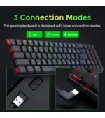 کیبورد بی سیم/باسیم مکانیکال گیمینگ ردراگون ASHE Pro K626P-KBS