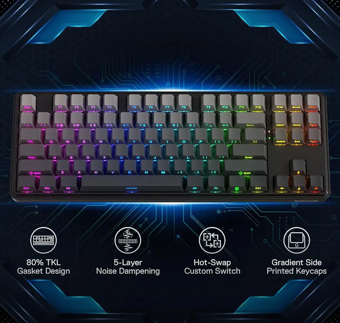 کیبورد بی سیم مکانیکال گیمینگ ردراگون STAR BLADE K707 SP PRO