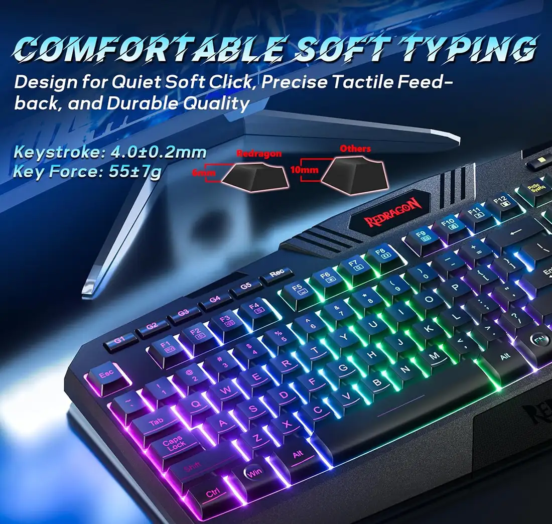 باندل گیمینگ کیبورد و موس ردراگون S101 BA 3
