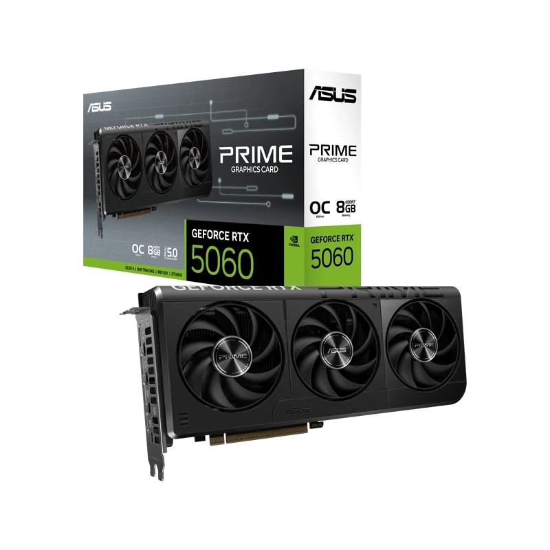 کارت گرافیک ایسوس ASUS PRIME RTX 5060 8GB OC GDDR7