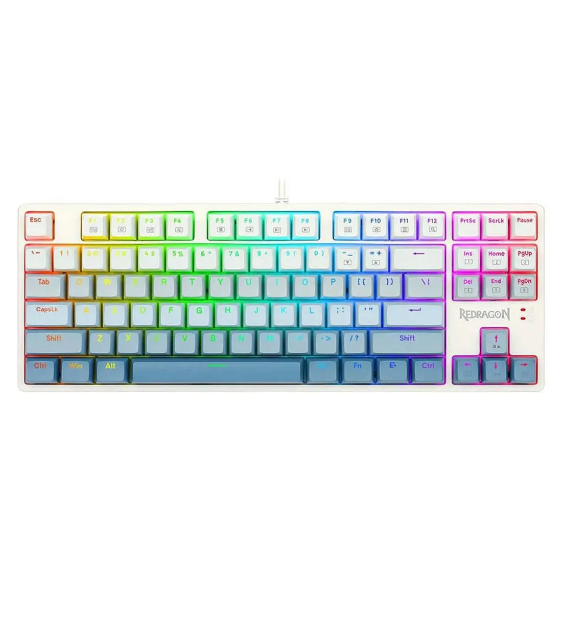 کیبورد مکانیکال گیمینگ ردراگون CASS K645 W-GB RGB کیبورد مکانیکال گیمینگ ردراگون CASS K645 W-GB RGB