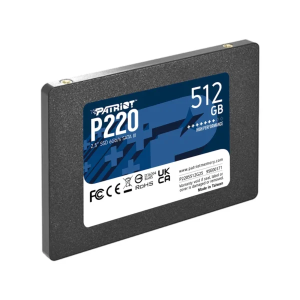 حافظه اس اس دی پاتریوت مدل P220 512GB SATA - Image 3