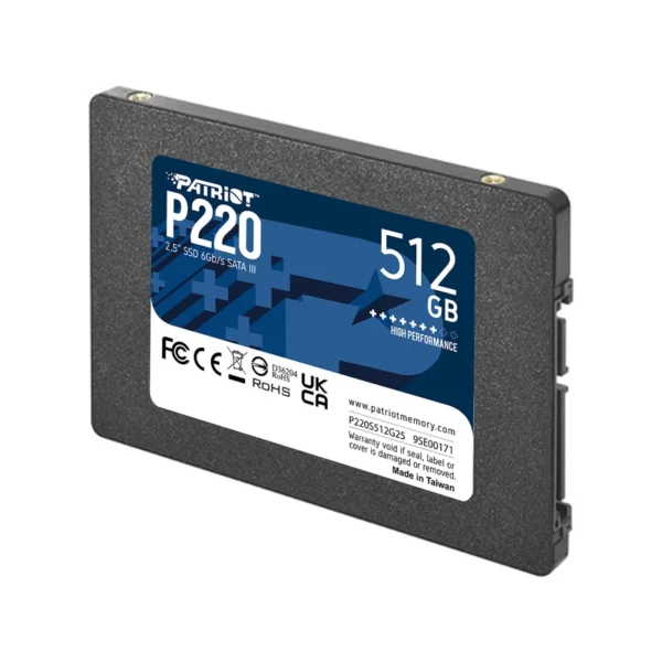 حافظه اس اس دی پاتریوت مدل P220 512GB SATA - Image 4