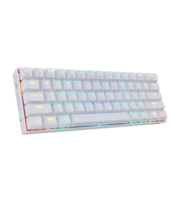کیبورد بی سیم/باسیم مکانیکال گیمینگ ردراگون Draconic K530 White RGB - Image 3