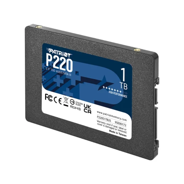 حافظه اس اس دی پاتریوت مدل P220 1TB SATA - Image 3
