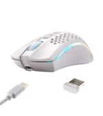 موس بی سیم گیمینگ ردراگون Storm Pro M808-KS White
