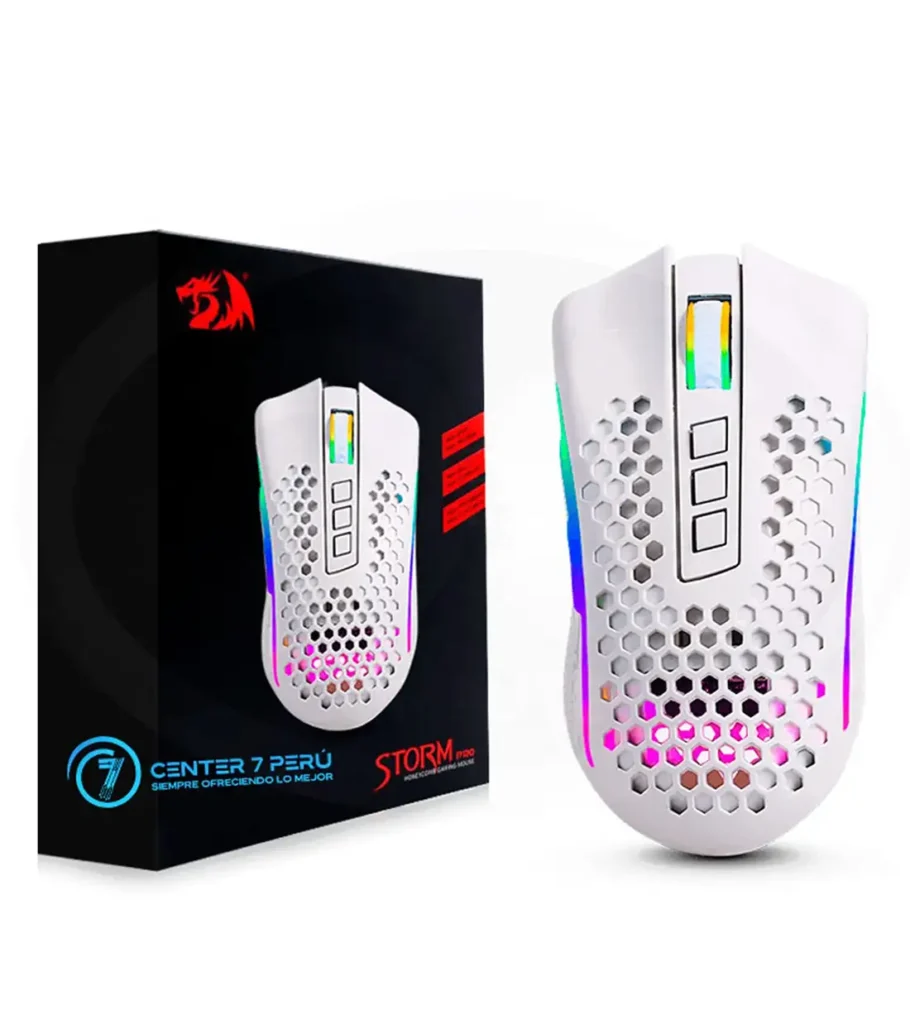 موس بی سیم گیمینگ ردراگون Storm Pro M808-KS White