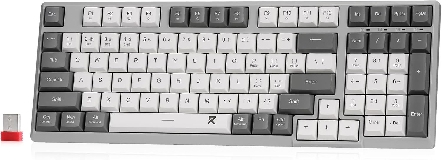 61iOX8WkJvL._AC_SL1500_-1.jpg کیبورد بی سیم اداری ردراگون BK7114 - Image 1