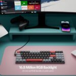 کیبورد بی سیم/باسیم مکانیکال گیمینگ ردراگون ASHE K626 RGB-PRO - Image 4
