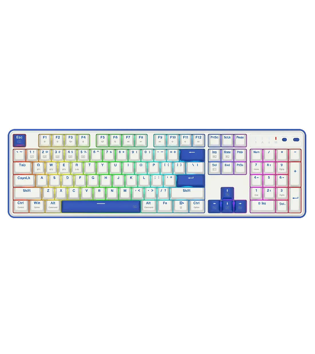 FAYE-K685-PRO-1-1.webp کیبورد بی سیم/باسیم مکانیکال گیمینگ ردراگون FAYE K685 PRO RGB - Image 1
