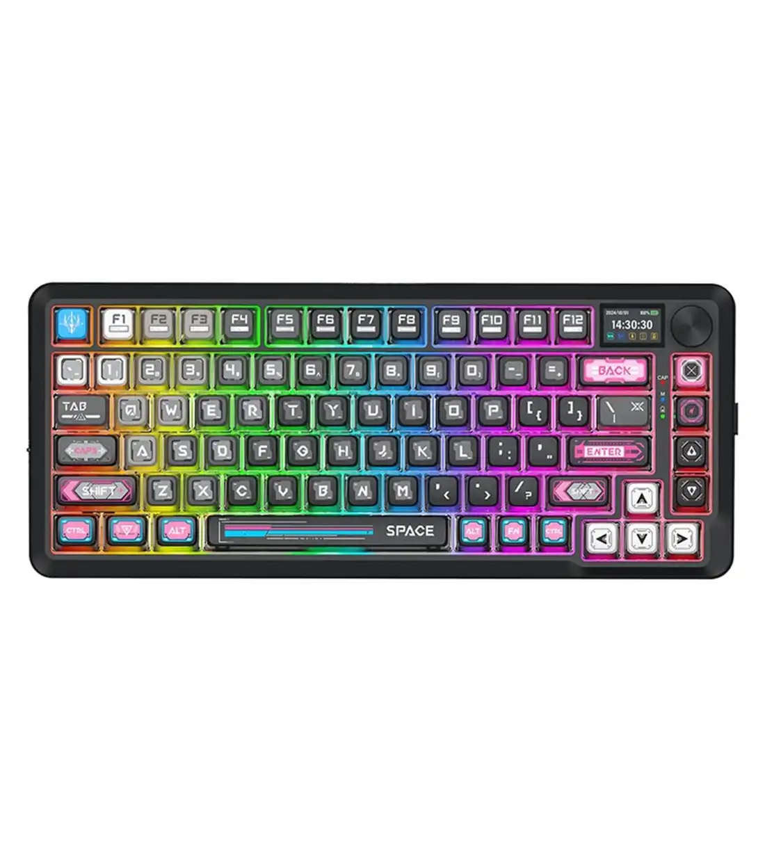 FLEKACT-K708-MC-PRO-1-1.webp کیبورد بی سیم گیمینگ ردراگون FLEKACT K708 MC PRO RGB - Image 1