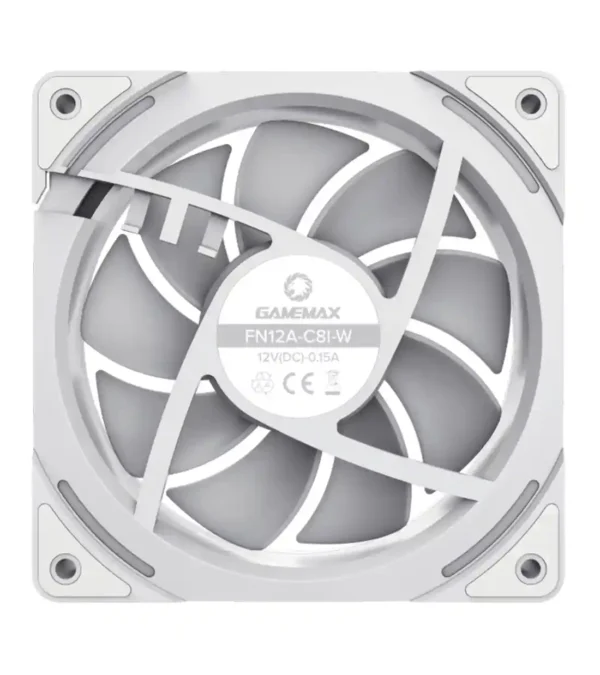 فن کیس گیم مکس FN12A C8I White - Image 3