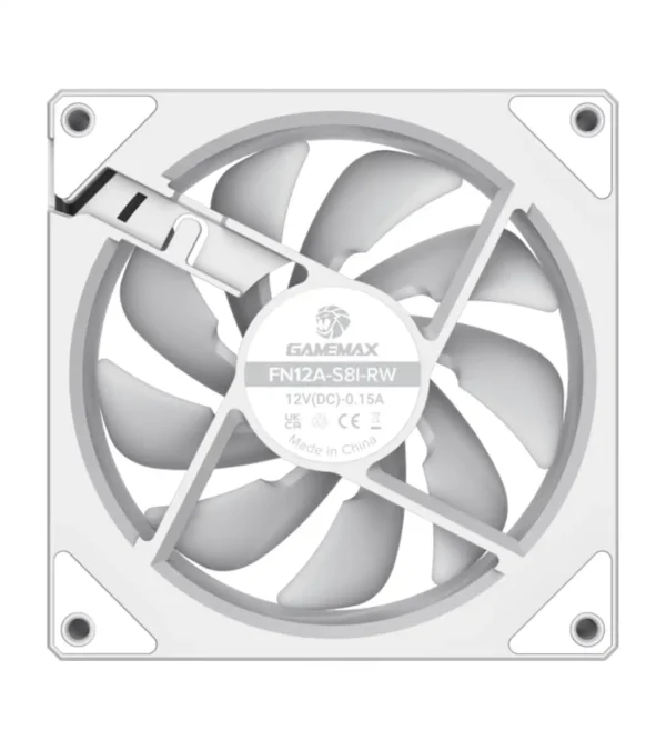 فن کیس گیم مکس FN12A-S8I-RW White - Image 4
