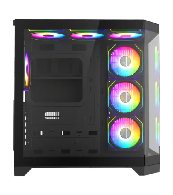 کیس گیمینگ گیم مکس HYPE-A Black - Image 4