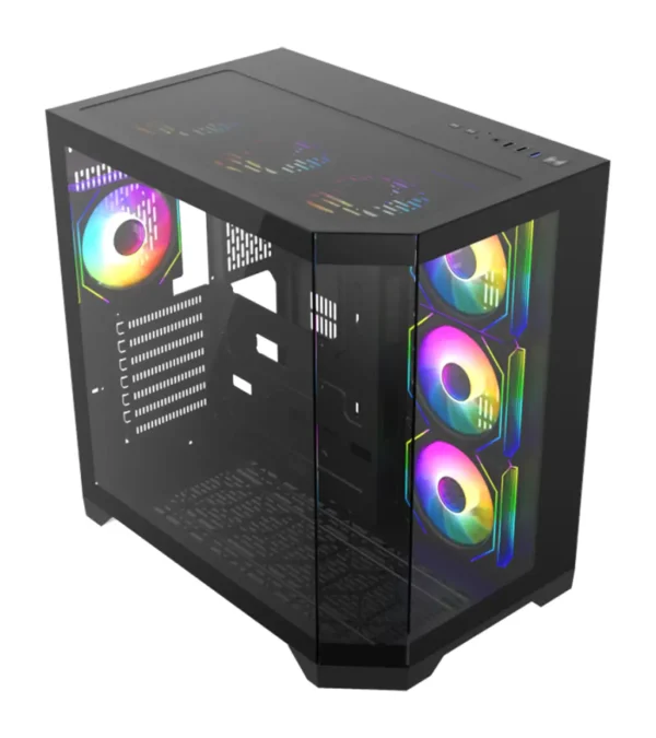 کیس گیمینگ گیم مکس HYPE-A Black - Image 5