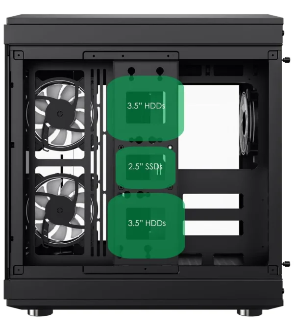 کیس کامپیوتر گیم مکس مدل HYPE Black - Image 14