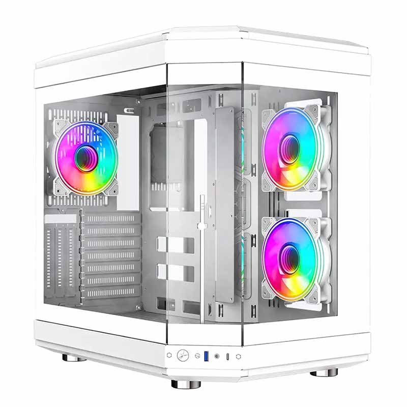 HYPE-WT1-1.jpg کیس کامپیوتر گیم مکس مدل HYPE White - Image 1