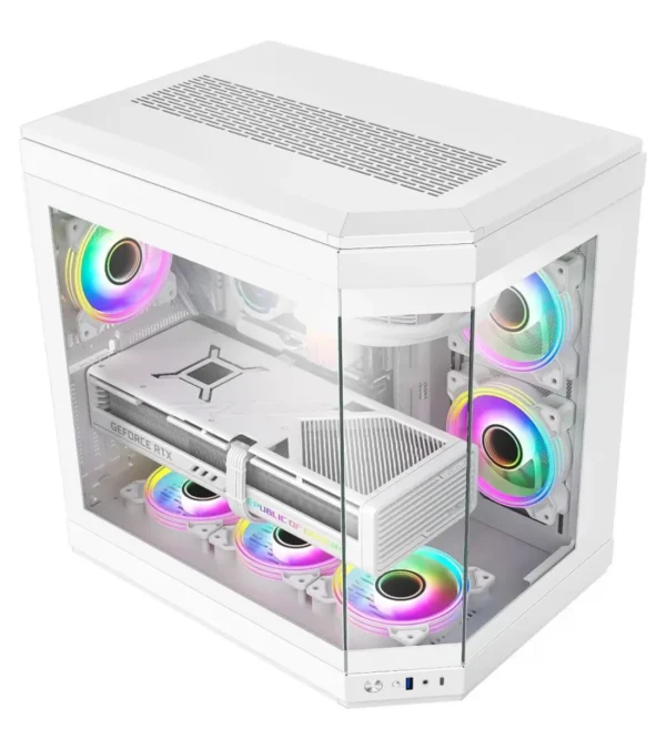 کیس کامپیوتر گیم مکس مدل HYPE White - Image 7