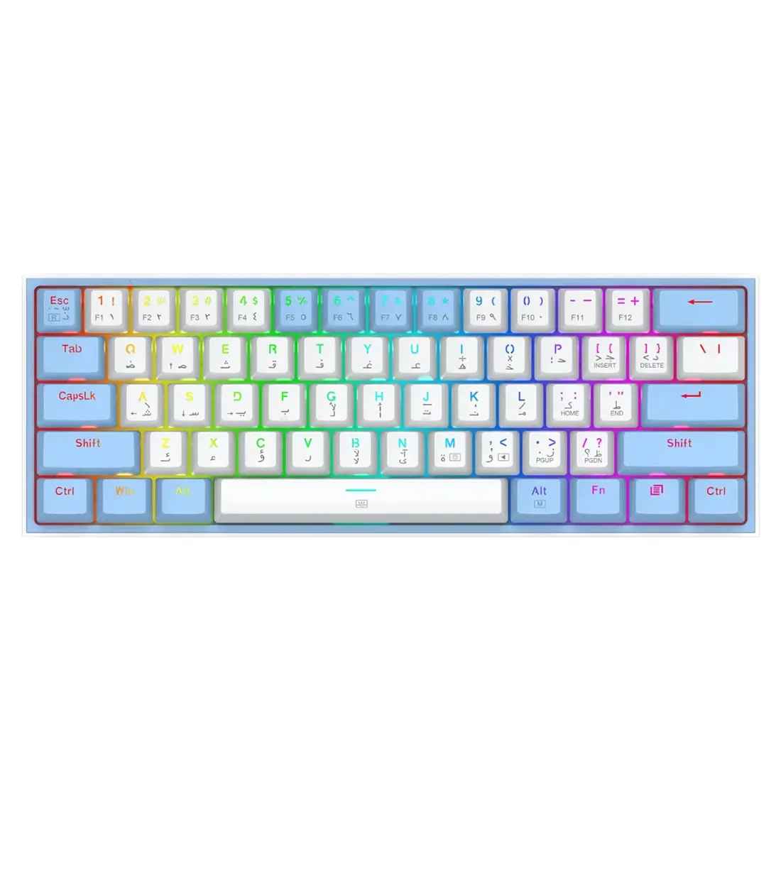K617-FIZZ-WB-Blue1-1.webp کیبورد مکانیکال گیمینگ ردراگون K617 FIZZ WB - Image 1