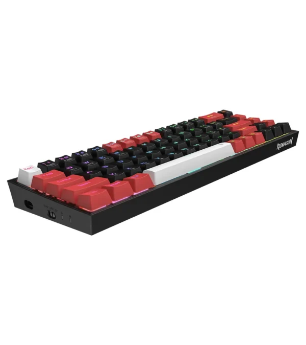 کیبورد بی سیم/باسیم مکانیکال گیمینگ ردراگون CASTOR K631 PRO BRW - Image 5