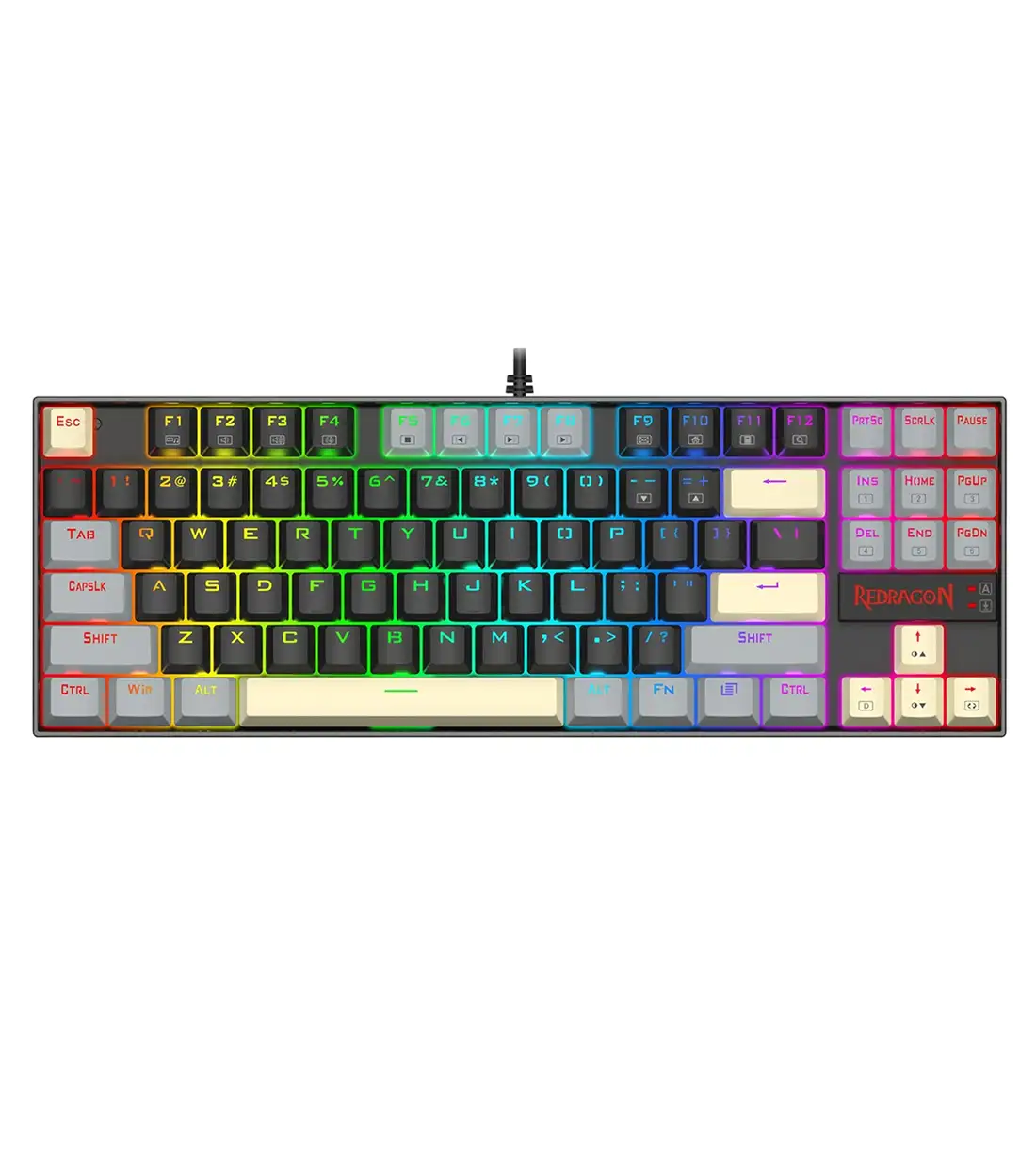 KUMARA-K552-LGY1-1.webp کیبورد مکانیکال گیمینگ ردراگون KUMARA K552 LGY RGB - Image 1