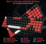 کیبورد بی سیم مکانیکال گیمینگ ردراگون Pollux K628 Pro RGB - Image 4