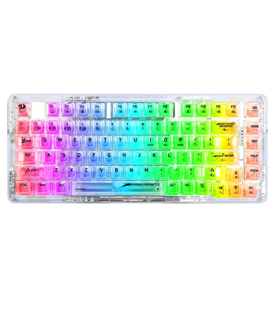 کیبورد بی سیم مکانیکال گیمینگ ردراگون ELF PRO K649-CT RGB