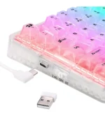 کیبورد بی سیم مکانیکال گیمینگ ردراگون ELF PRO K649-CT RGB