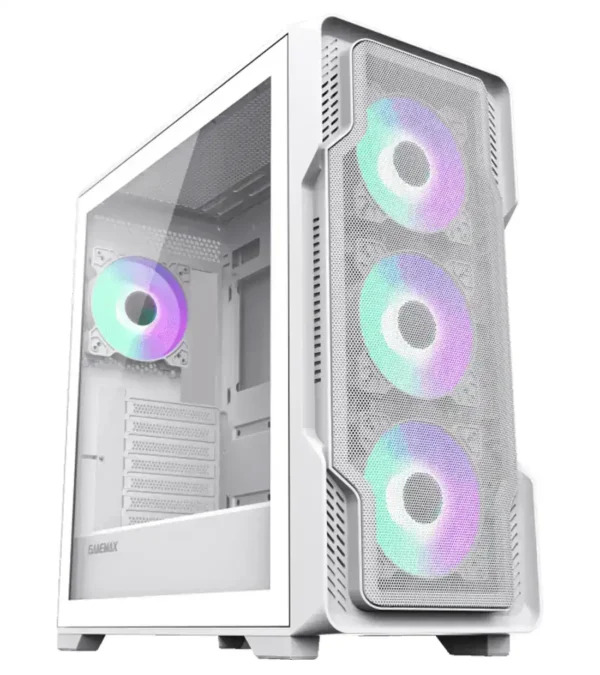 کیس کامپیوتر گیم مکس مدل siege White - Image 10