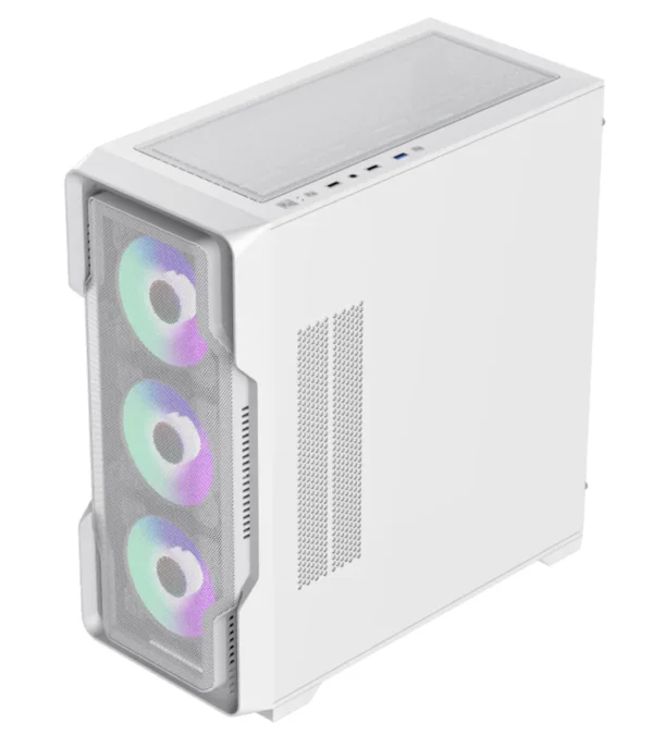 کیس کامپیوتر گیم مکس مدل siege White - Image 4