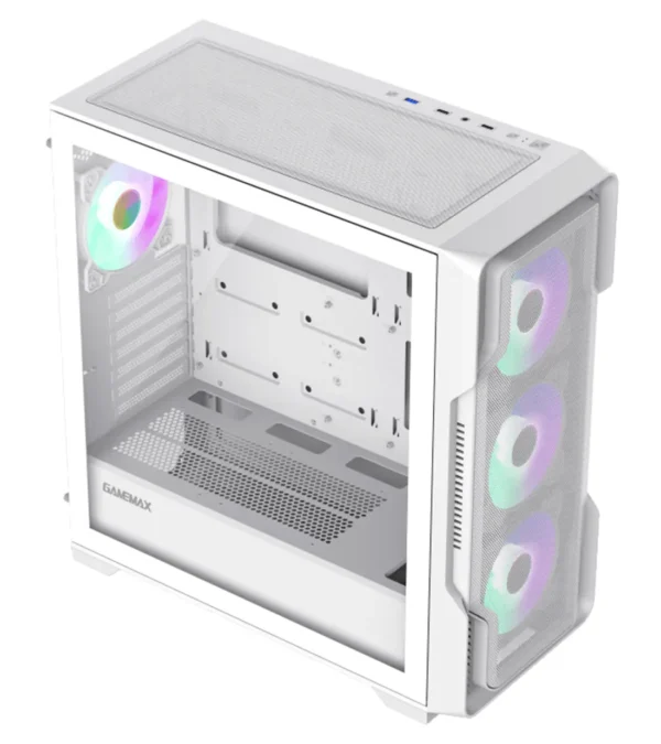 کیس کامپیوتر گیم مکس مدل siege White - Image 5