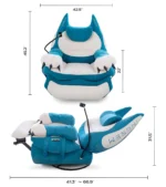 استیشن گیمینگ اینگریم Smart Recliner Blue - Image 2