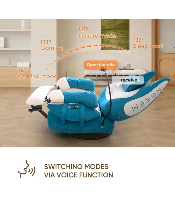 استیشن گیمینگ اینگریم Smart Recliner Blue - Image 4