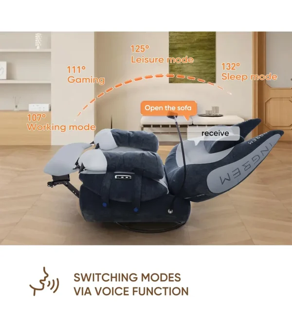 استیشن گیمینگ اینگریم Smart Recliner Black - Image 4