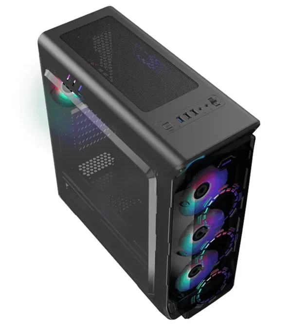 کیس کامپیوتر گیم مکس مدل Starlight FRGB G509 Black - Image 7