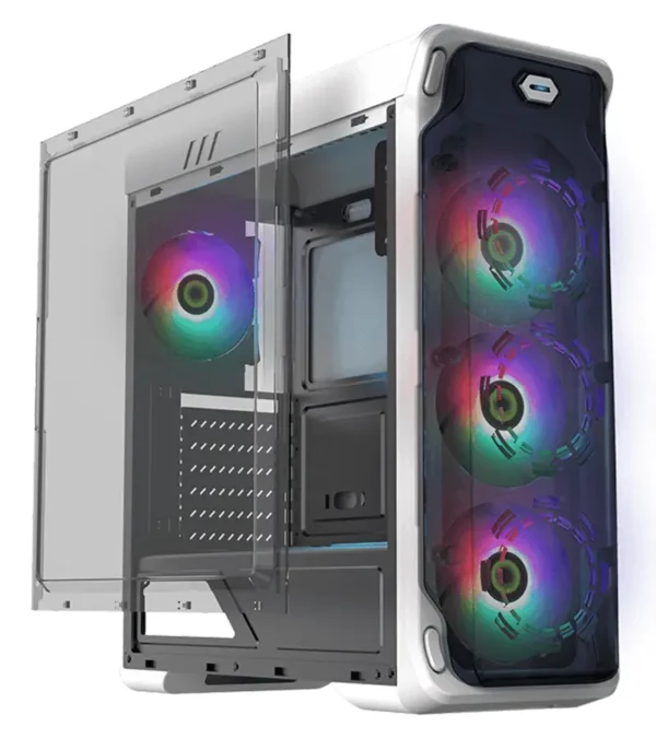 کیس کامپیوتر گیم مکس مدل Starlight FRGB G509 White - Image 3