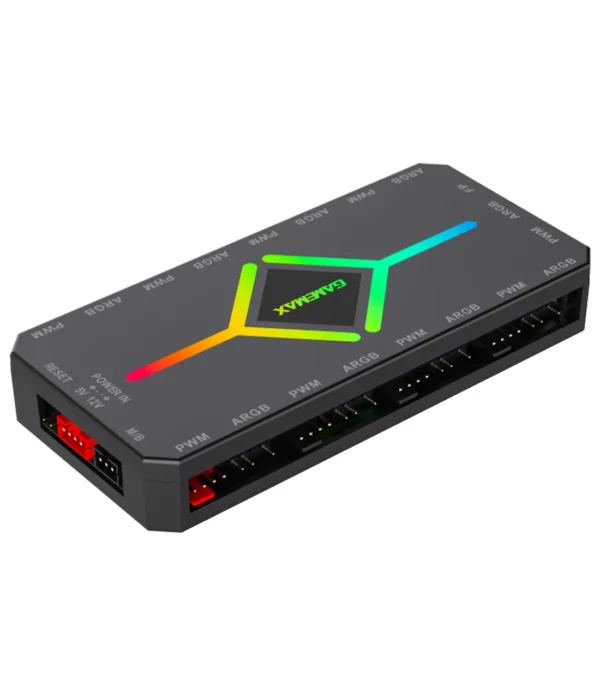 کنترل نورپردازی و سرعت فن گیم مکس V4.0 ARGB HUB PWM BK - Image 4