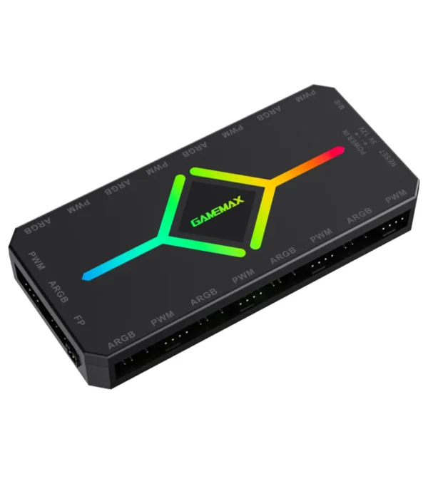 کنترل نورپردازی و سرعت فن گیم مکس V4.0 ARGB HUB PWM BK - Image 5