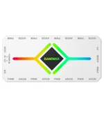 کنترل نورپردازی و سرعت فن گیم مکس V4.0 ARGB HUB PWM WT