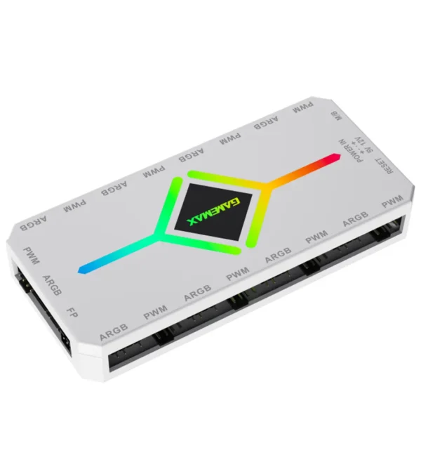 کنترل نورپردازی و سرعت فن گیم مکس V4.0 ARGB HUB PWM WT - Image 4