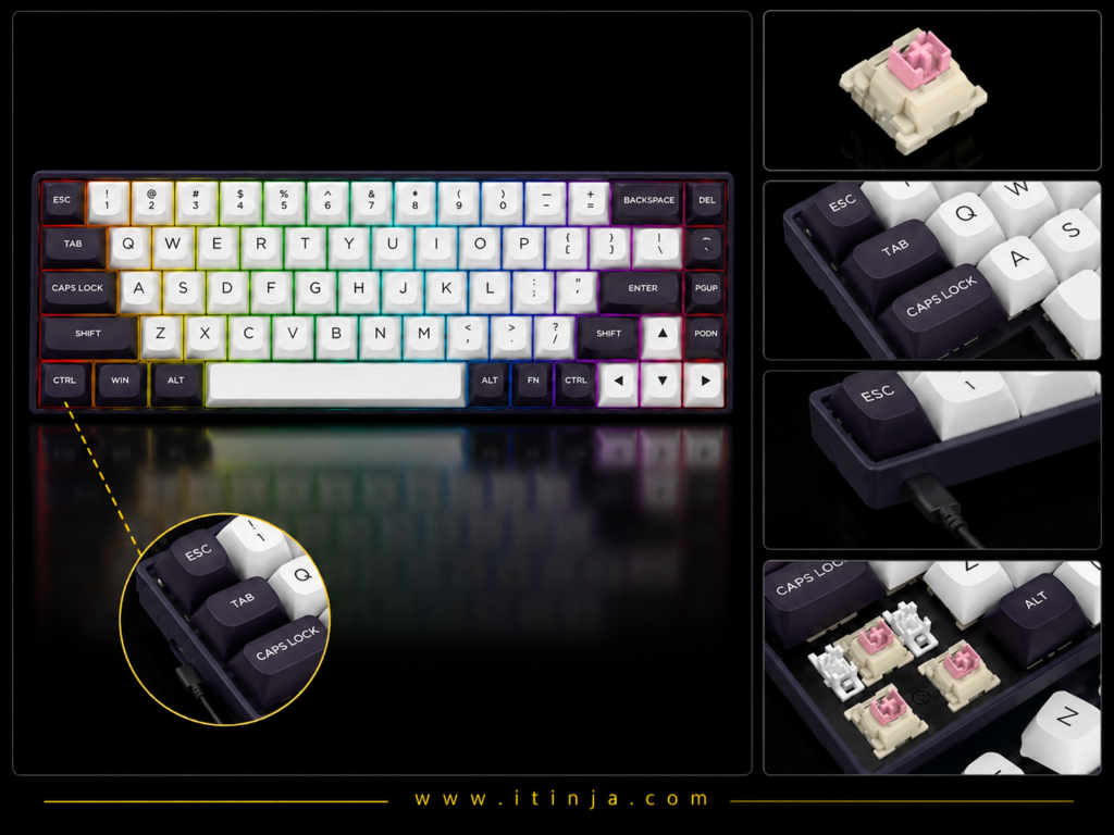 کیبورد مکانیکال گیمینگ ردراگون K712 RGB-M