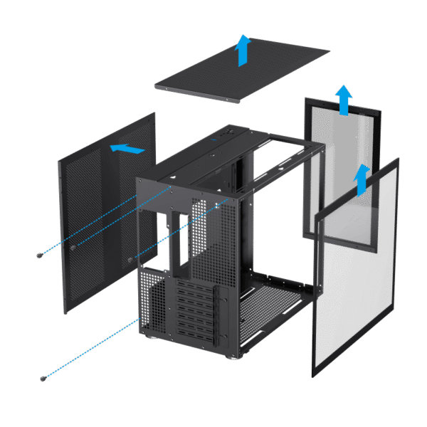 کیس کامپیوتر گیم مکس مدل INFINITY BLACK - Image 7