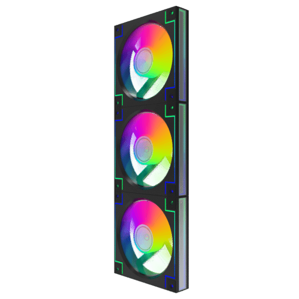 فن کیس گیمینگ گیم‌ مکس RD300 Black بسته 3 عددی - Image 5