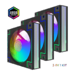 فن کیس گیمینگ گیم‌ مکس RD300 Black بسته 3 عددی