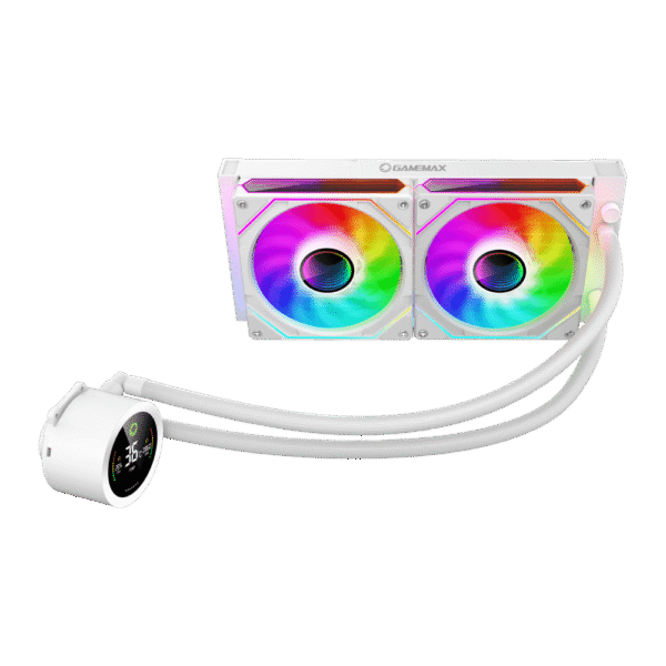خنک کننده پردازنده مایع گیم مکس IceBurg 240 Digital White - Image 6